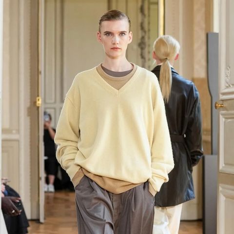 【残り一点】Pure Cashmere Knit V Neck LS