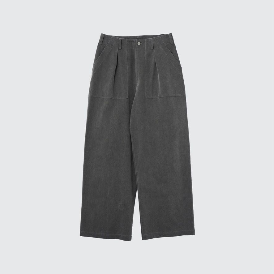YOKE - 【残り一点】Cotton 1tuck Wide Leg Baker Pants