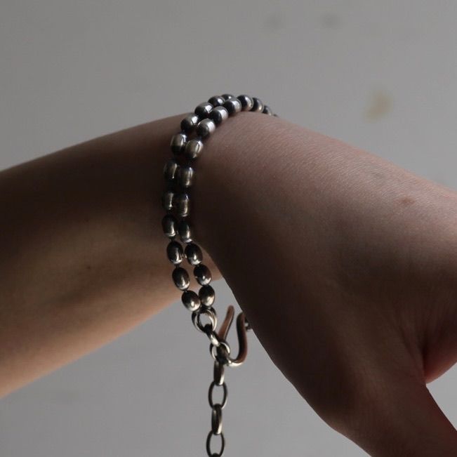 【お取り寄せ注文可能】Oval Bowl Chain W Bracelet
