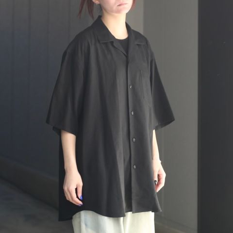 【残り一点】Open Collar S/S Shirt
