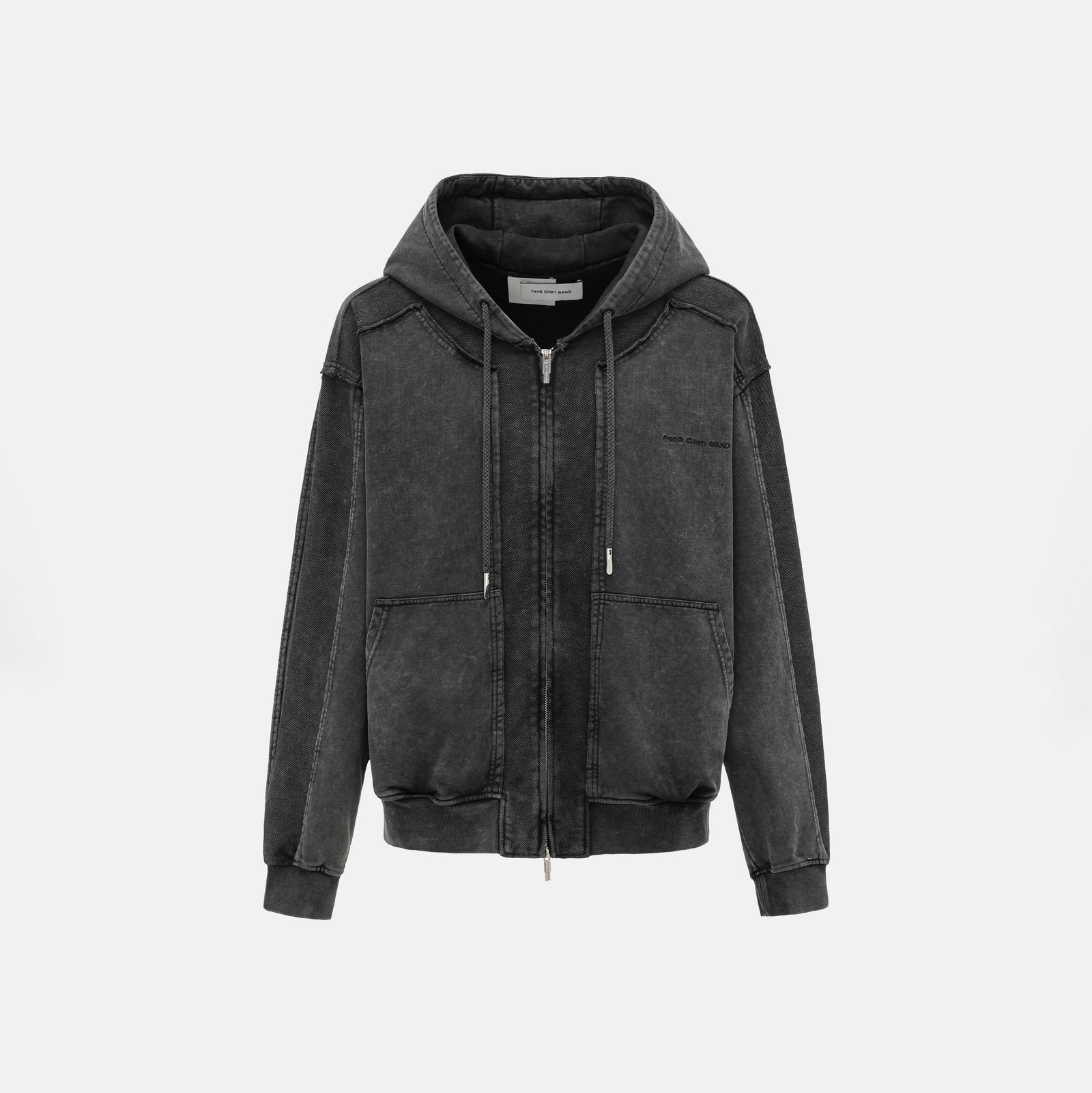 【残り一点】Deconstructed Patch Zip-up Hoodie