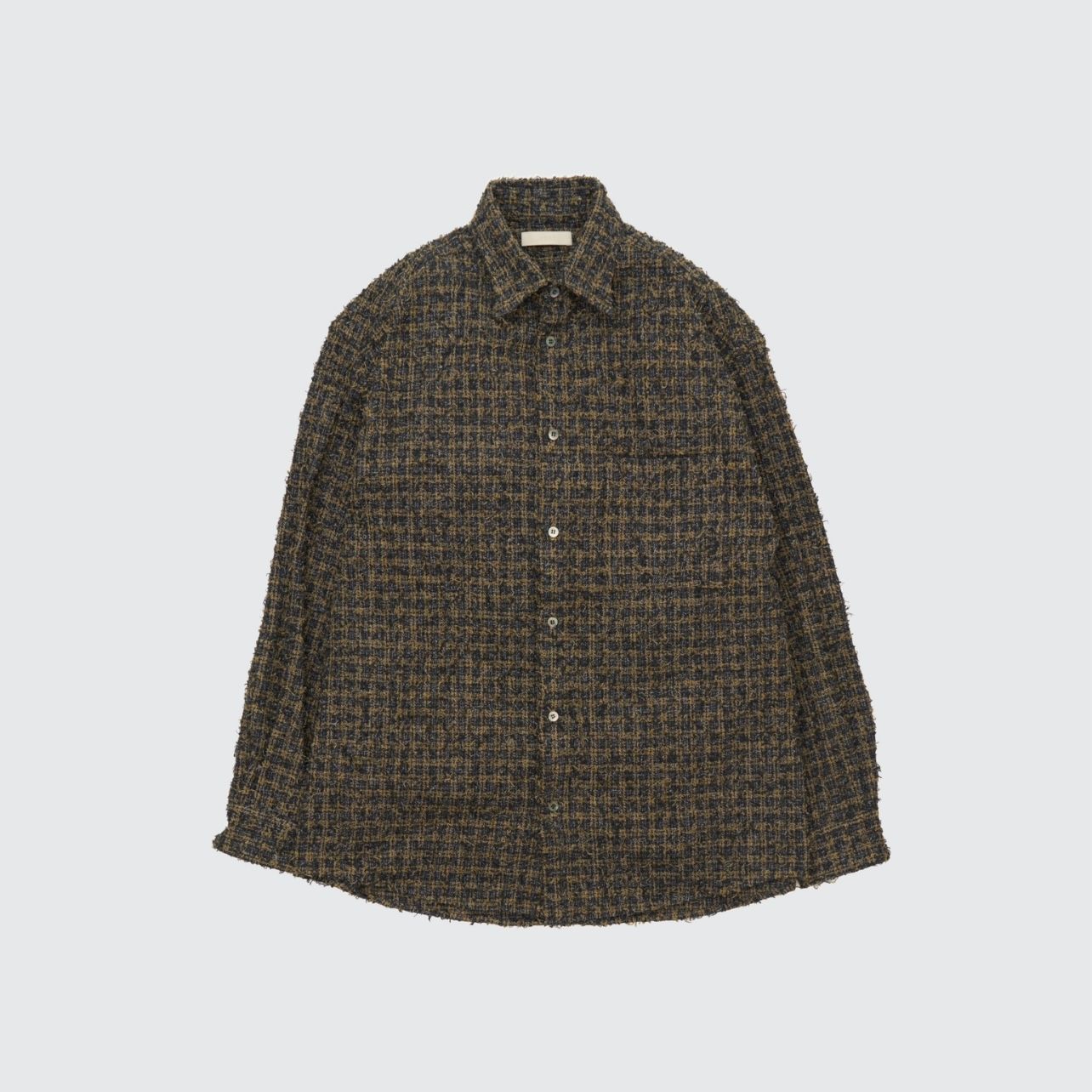 【残り一点】Needlepunched Cotton Plaid Shirt