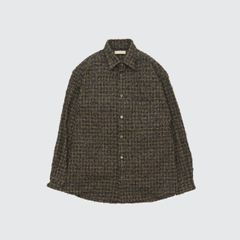 【残り一点】Needlepunched Cotton Plaid Shirt
