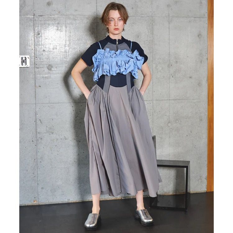 【残り一点】Zip Up Volume Dress
