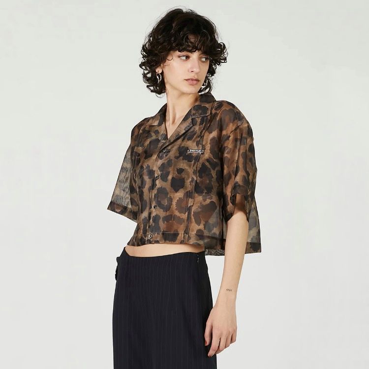 【残り一点】Leopard Print Sheer Shirt