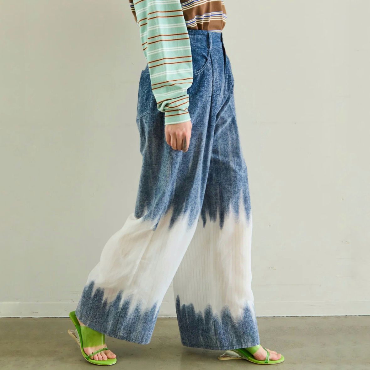 【残り一点】フロッキーデニムパンツ