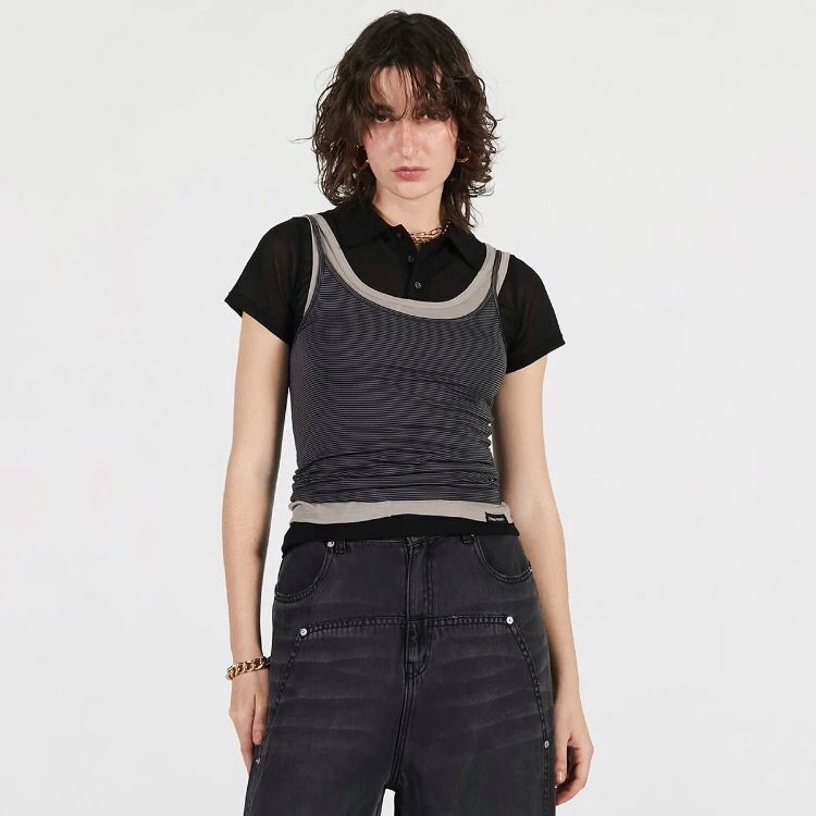 【残り一点】Layered Polo Shirt