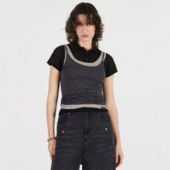 【残り一点】Layered Polo Shirt