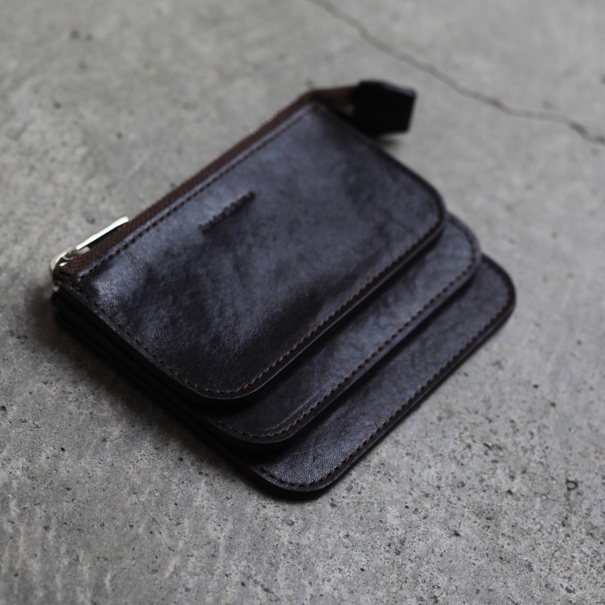 【再販売通知受付可能】3 Layered Purse(CHOCO)