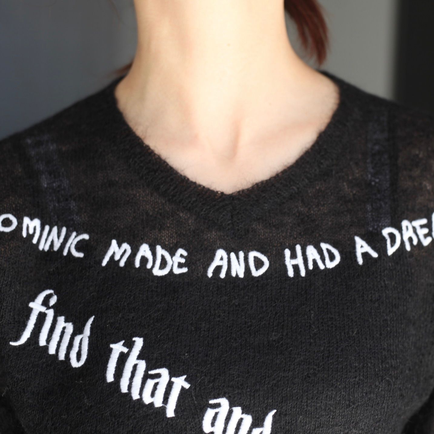 【残り一点】"TATTOO" Mohair Tite Knit