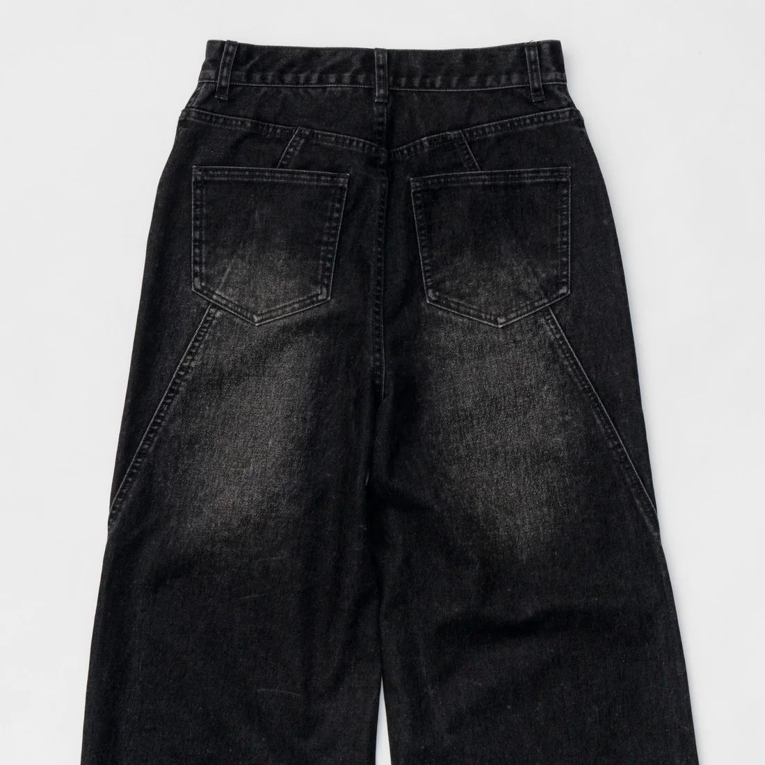 【残り一点】Wide Straight Flocking Denim Pants