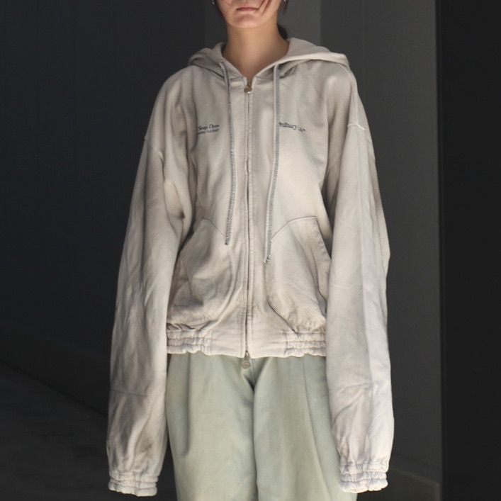 【残り一点】Washed Ordinary Old Style Zip Hoodie