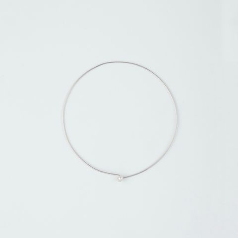 【残り一点】Baroque Pearl Line Choker Necklace