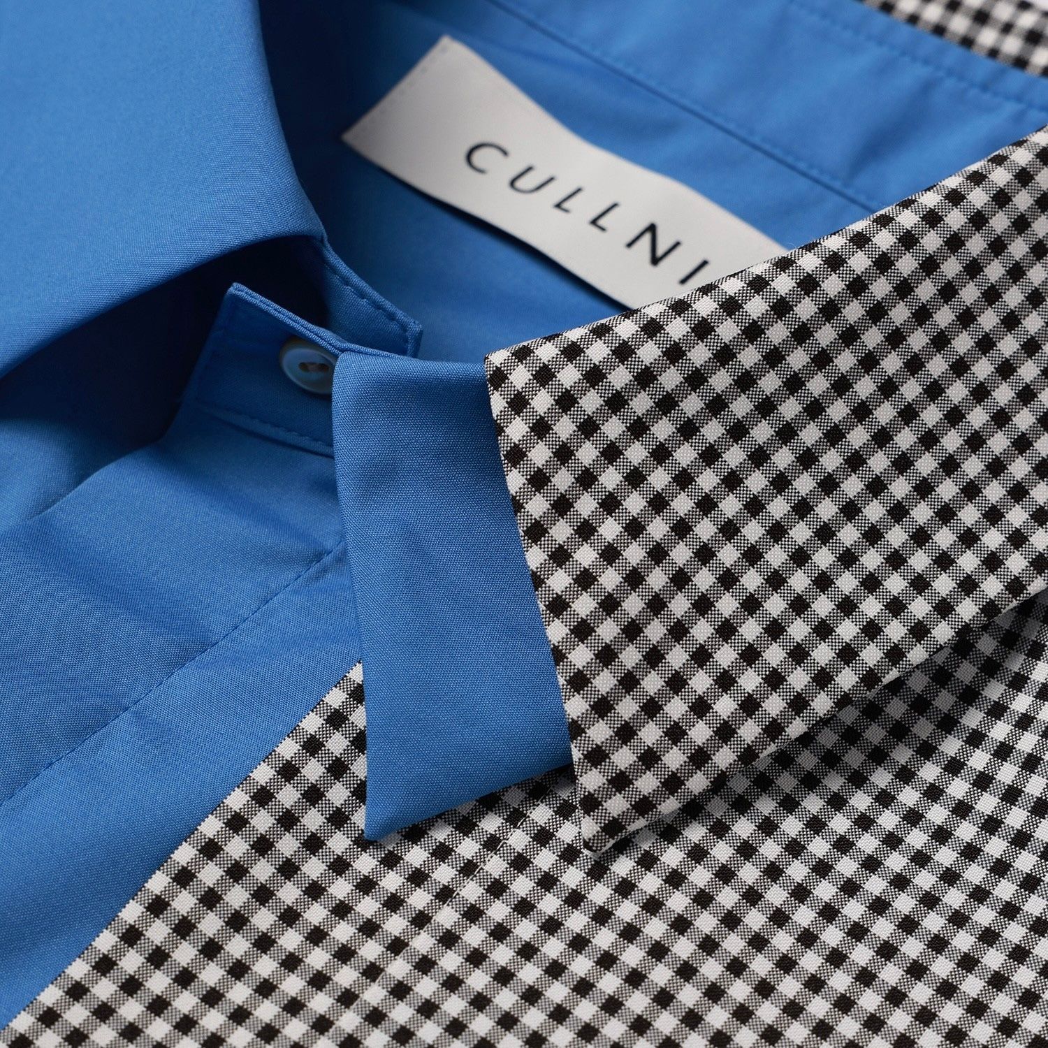 【残り一点】Gingham Check Asymmetrical Layered Shirt