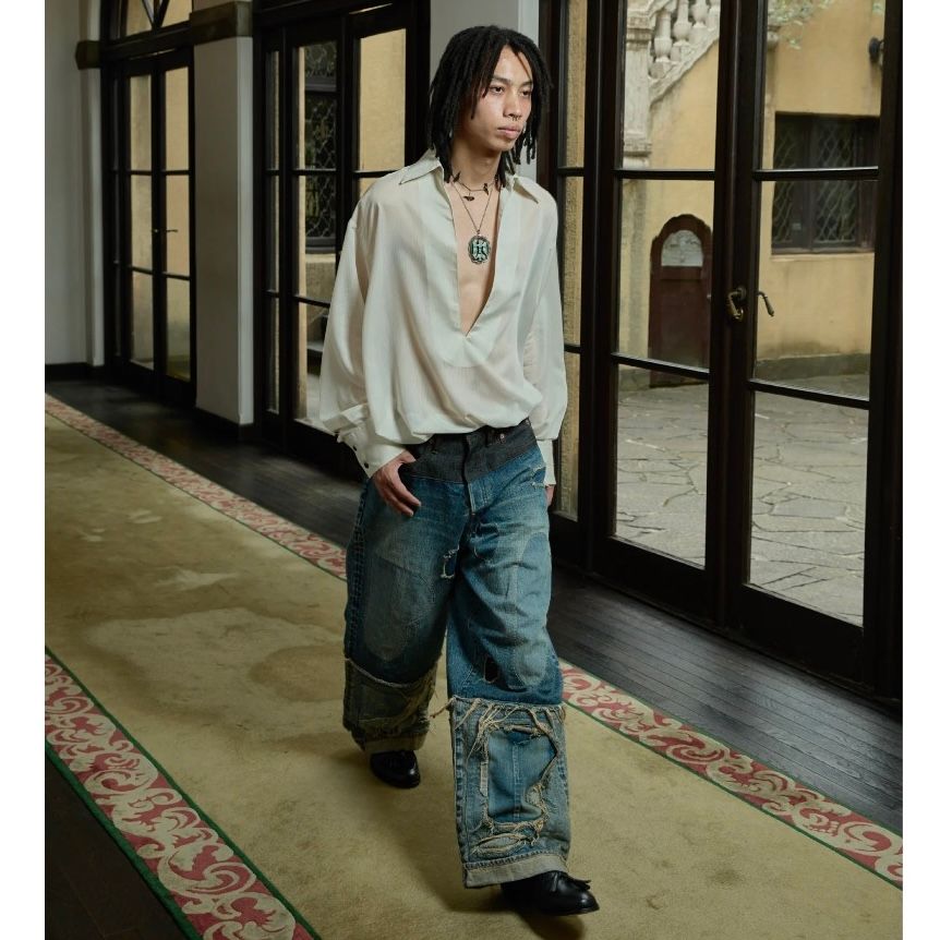 【残り一点】Stratum Denim Pants Wide Cut