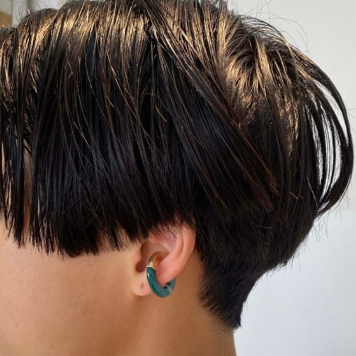 【お取り寄せ注文可能】Ukishima Blue Agate  Ear Cuff(片耳用）