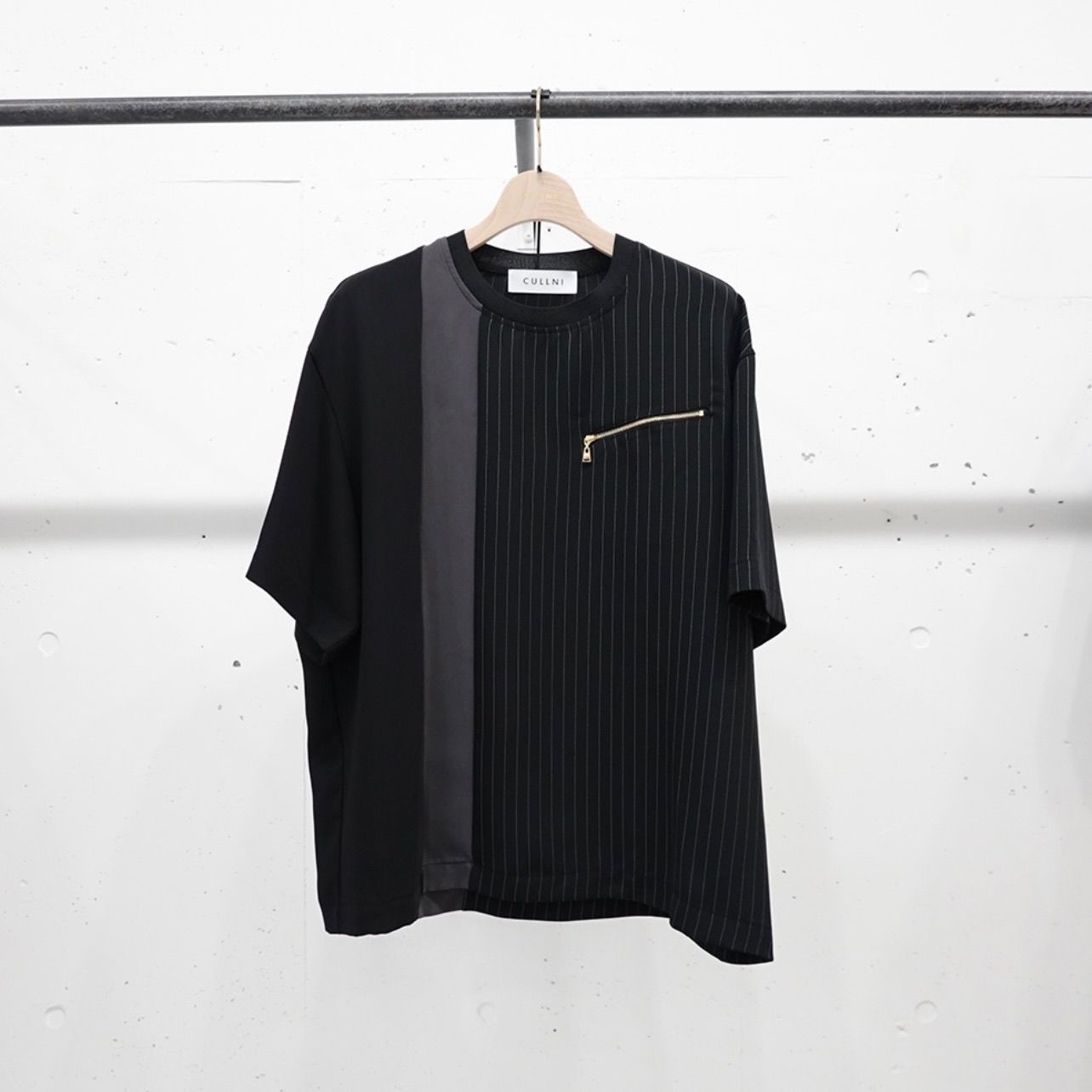 専用！新品！CULLNI Satin Mix Pocket Pullover CULLNI Satin Mix Pocket Pullover cutsew