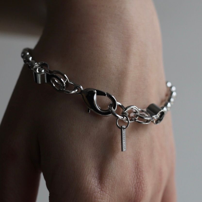 【残りわずか】Cutting Ball Bracelet(SILVER)