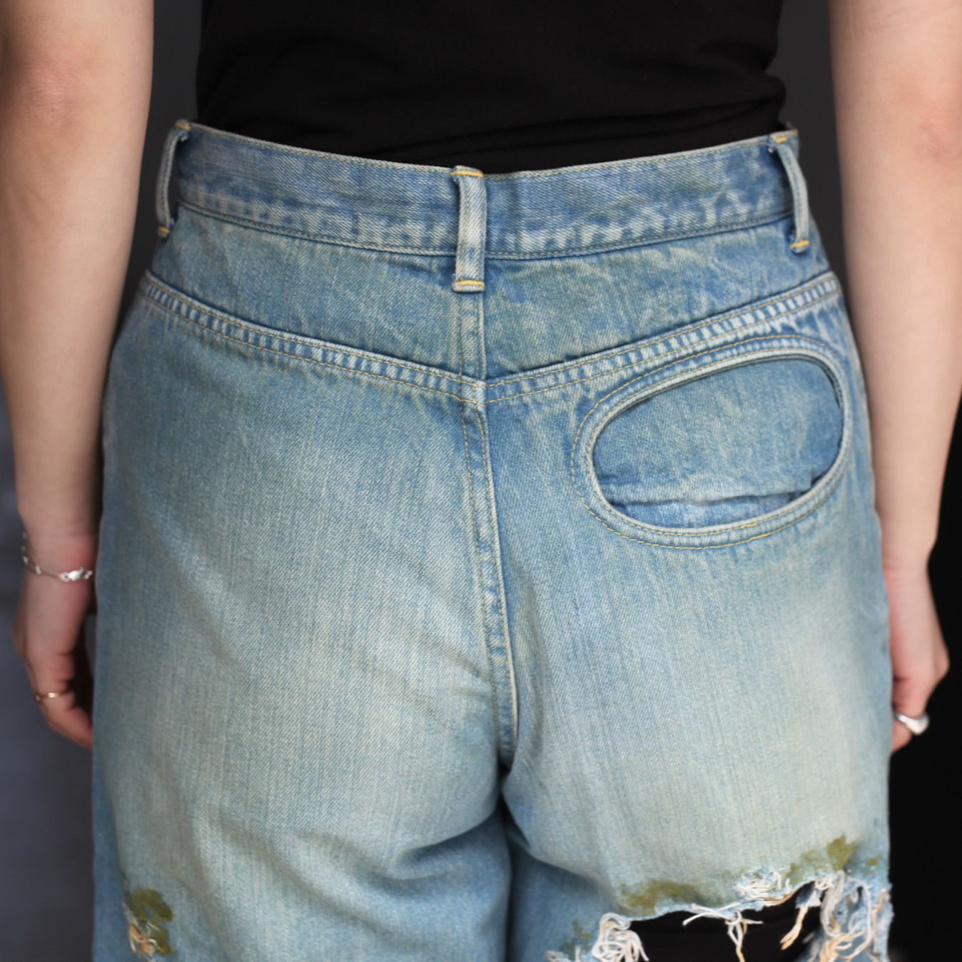 【残りわずか】Warp Hole Denim Moss Ver.