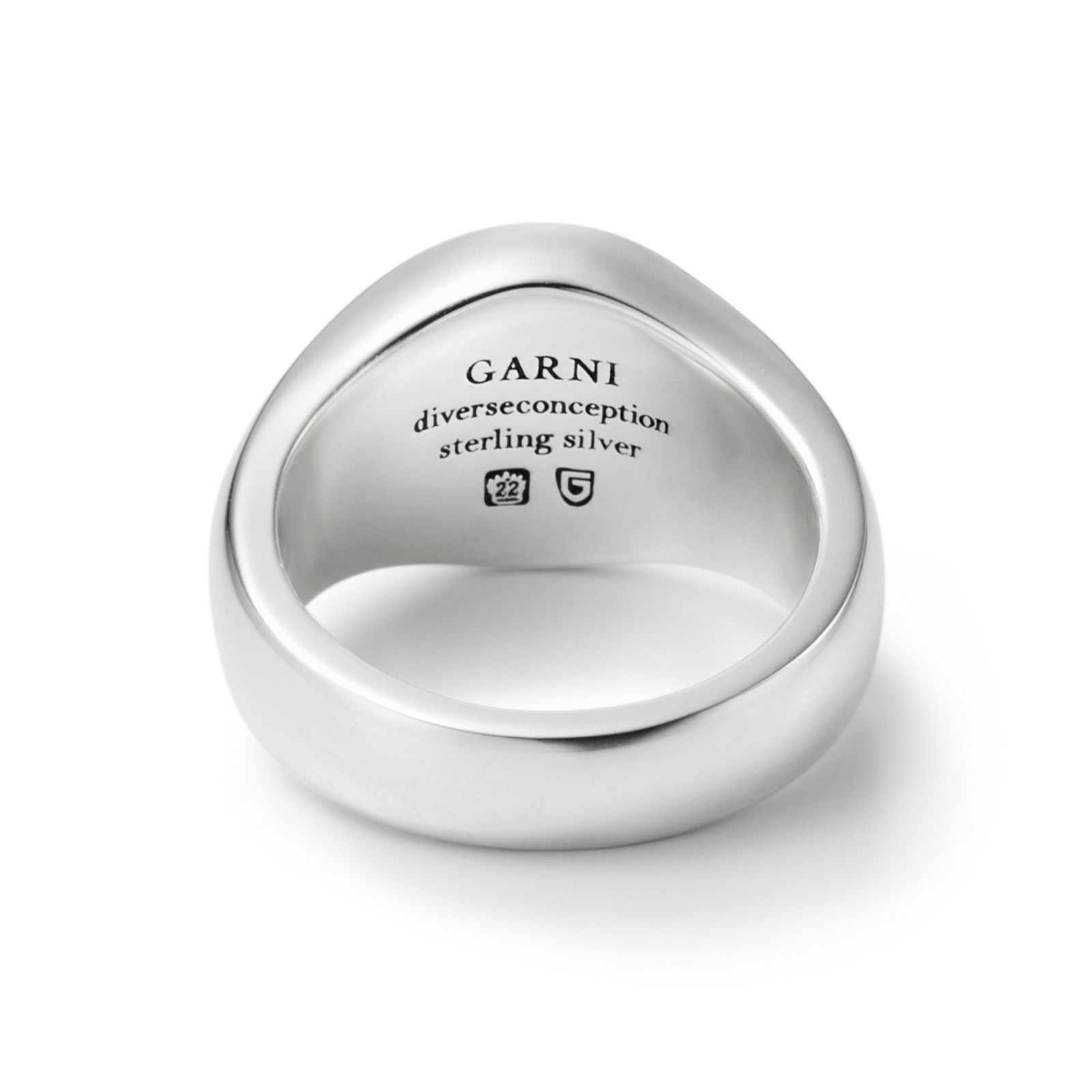 【お取り寄せ注文可能】Round Stone Ring_L(WHITE)