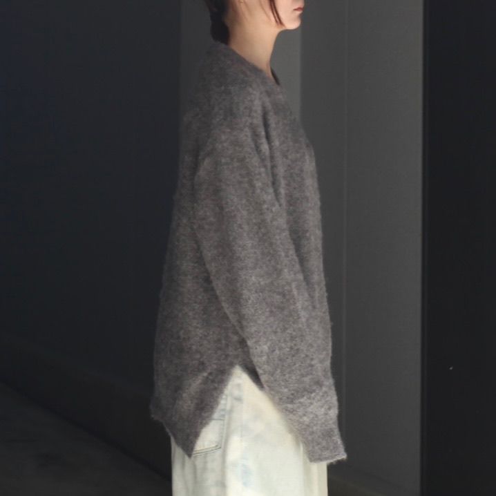【残り一点】Wool/Alpaca Milled Knit Crew Neck LS