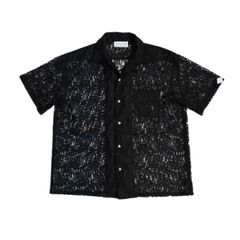 el conductorH - 【残りわずか】Flower Lace Open Collar Short Sleeve 