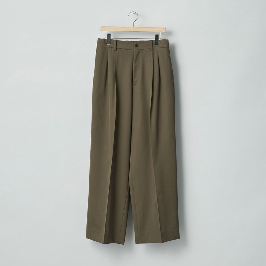 【残り一点】Easy Long Wide Trousers(2/90 WOOL GABARDINE)