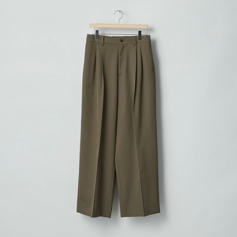 【残り一点】Easy Long Wide Trousers(2/90 WOOL GABARDINE)