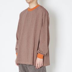 【残り一点】Mercerization Border Wide L/S Tee