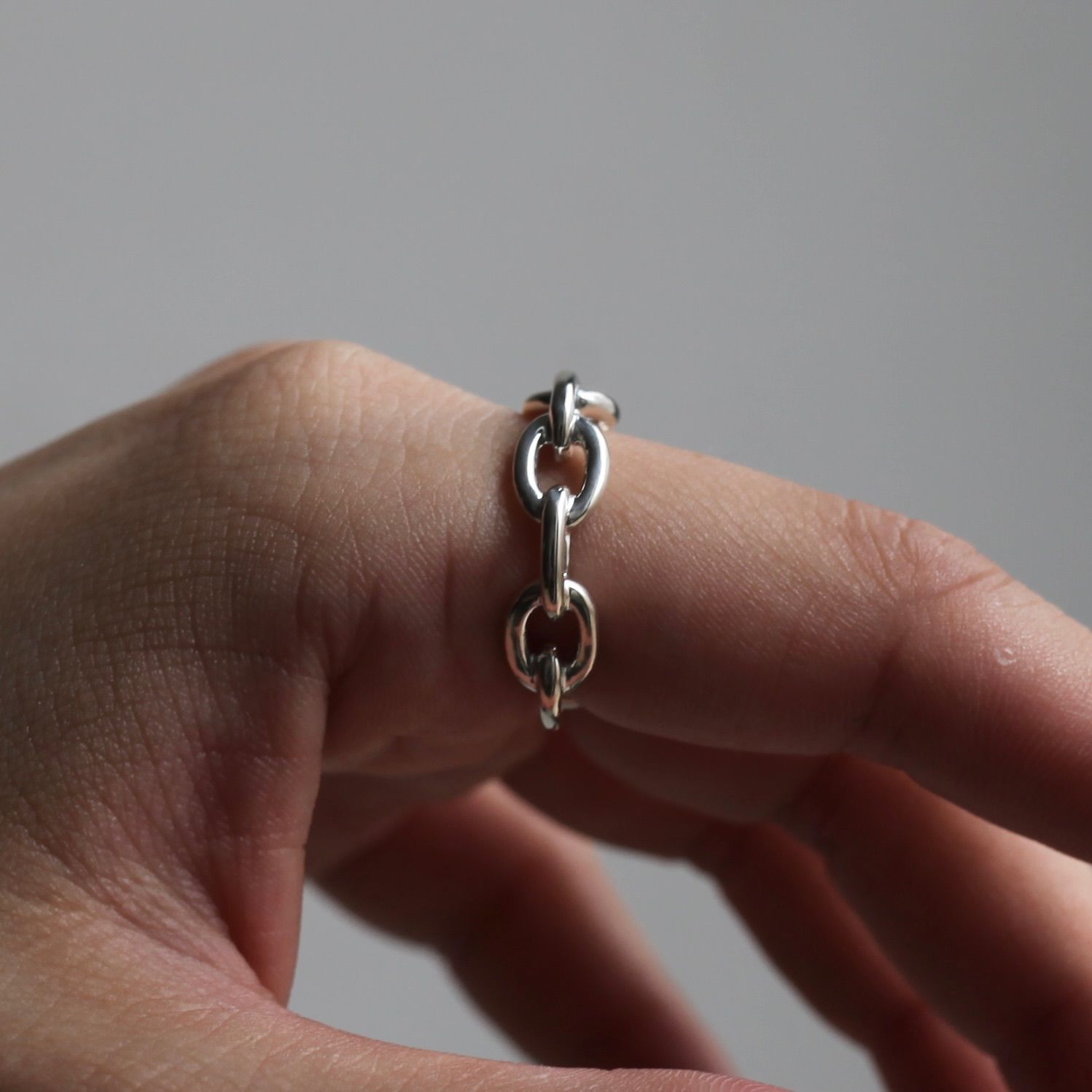 【残り一点】Oval Link Ring(SILVER)