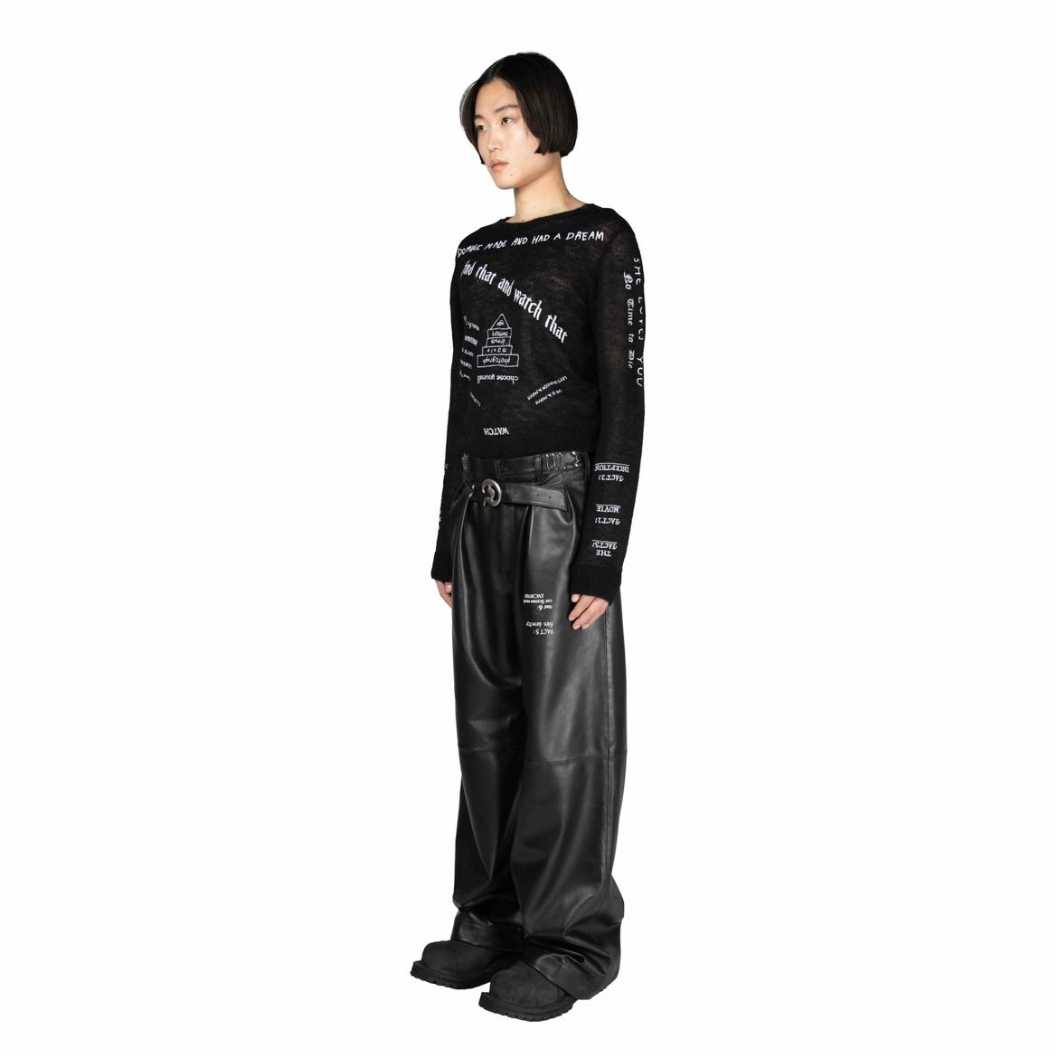 【残り一点】"TATTOO" Mohair Tite Knit