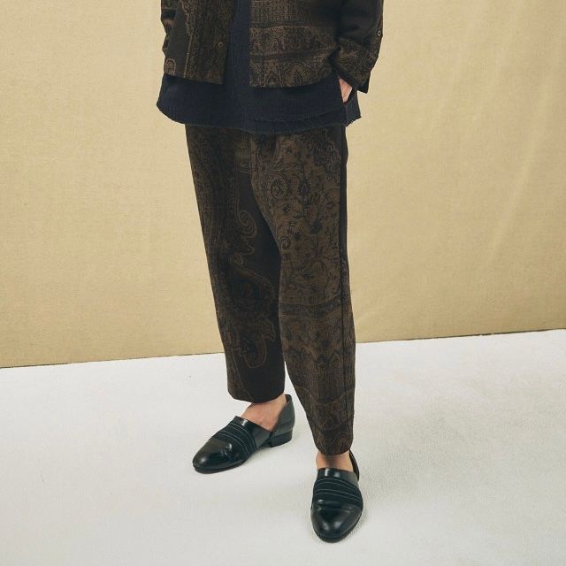 YANTOR - 【残りわずか】Tibetan Paisley Jacquard Himo Pants