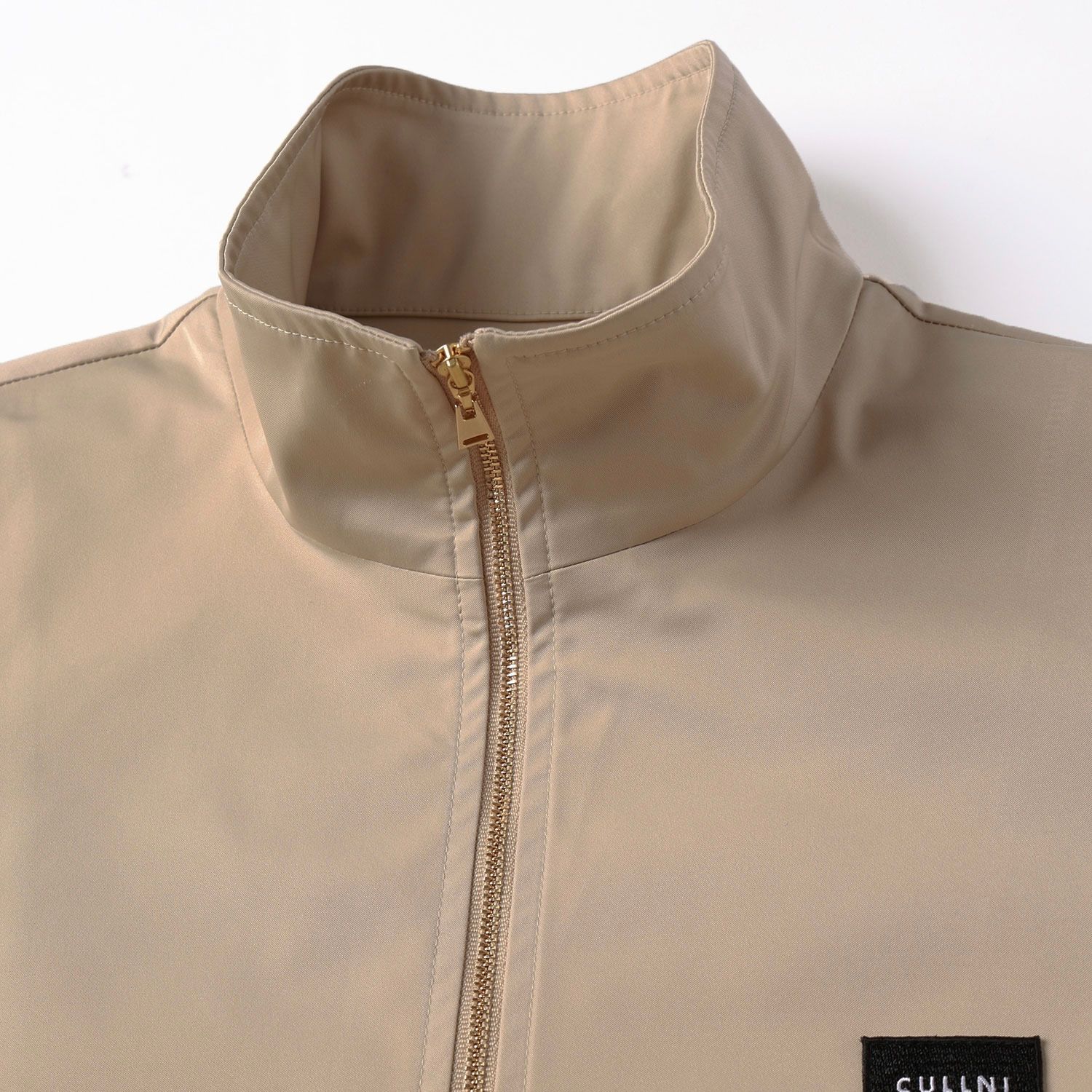 【残り一点】Double Satin Half Zip Embroidery Patch Pullover
