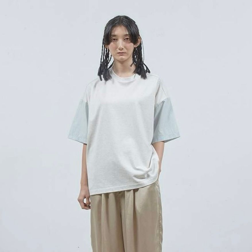 【残り一点】シャツ切替ワイドT