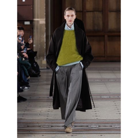 【残り一点】Wool Cashmere Oversized Peak Lapel Chester Coat
