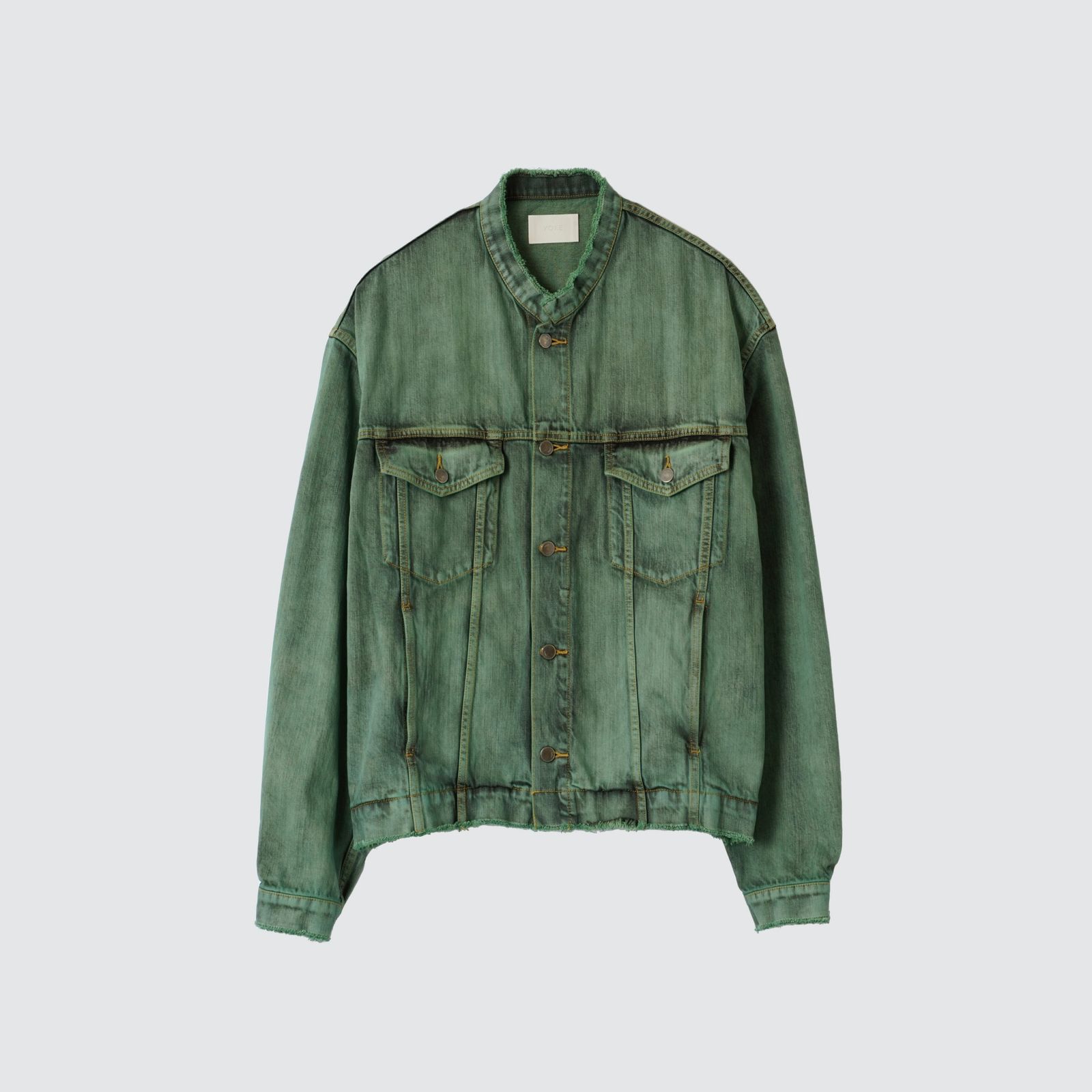 YOKE - 【残り一点】Cut-off Wide Denim Trucker Jacket | ACRMTSM