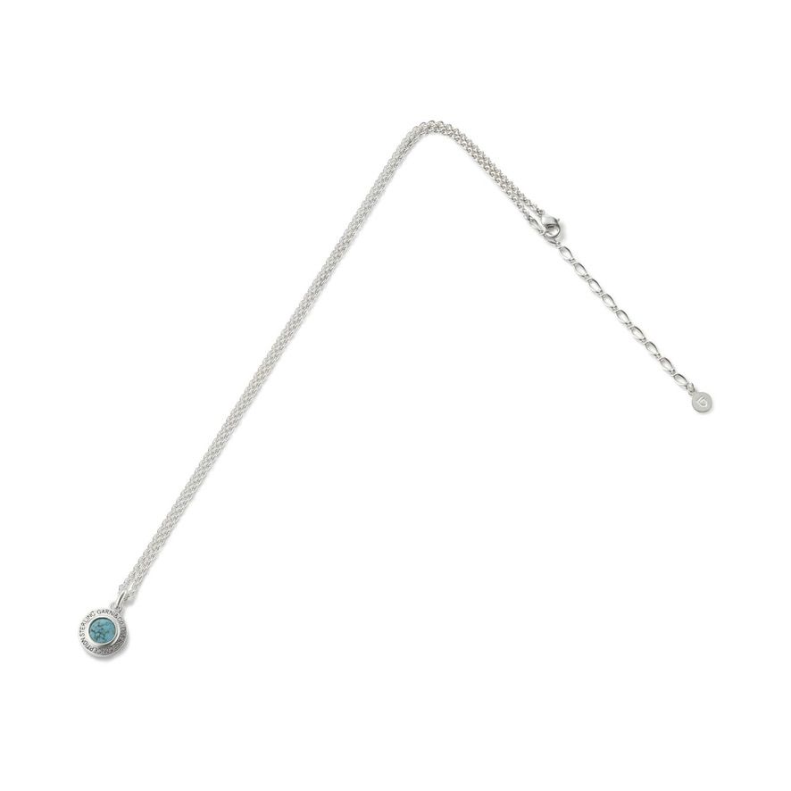 【お取り寄せ注文可能】Round Stone Pendant_L(BLUE)