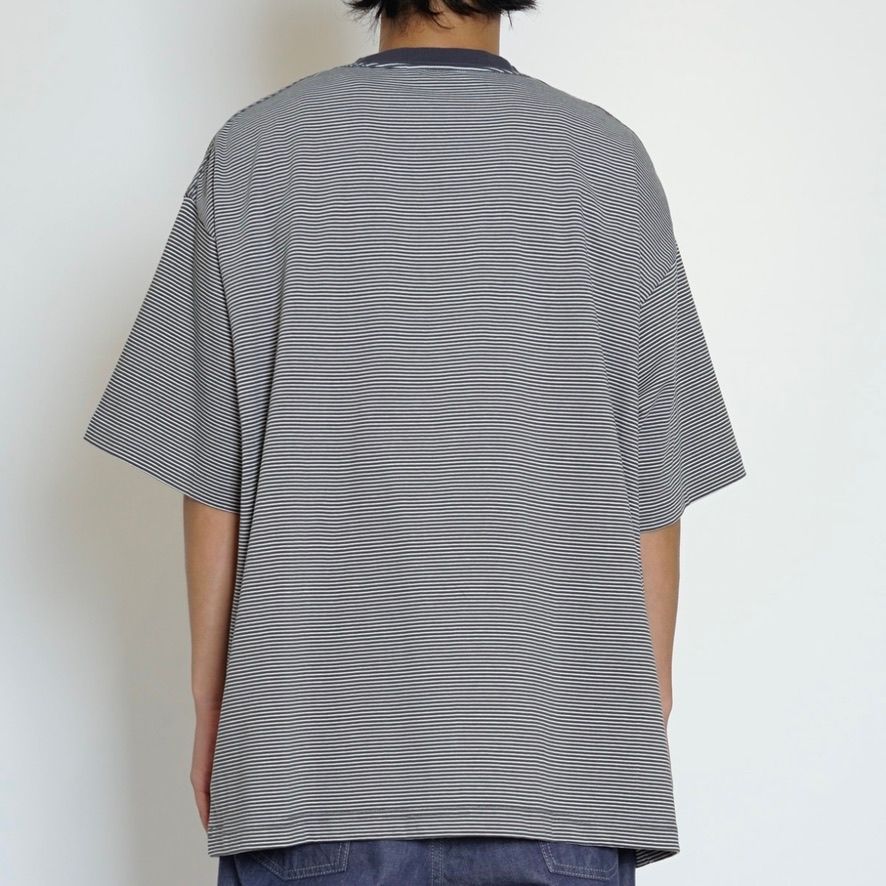 【残りわずか】Mercerization Border Wide S/S Tee