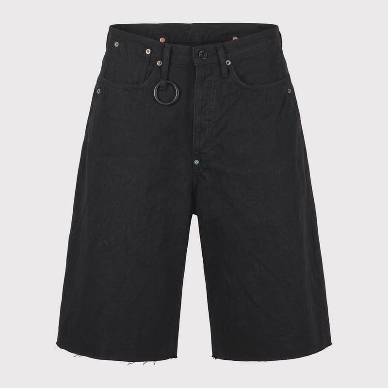 【残り一点】Cut Off Heavy Short Wide Jeans(AGED CANVAS)