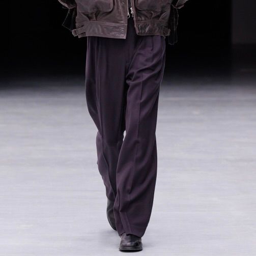 【残り一点】4Pleated Wide Tapered Trousers