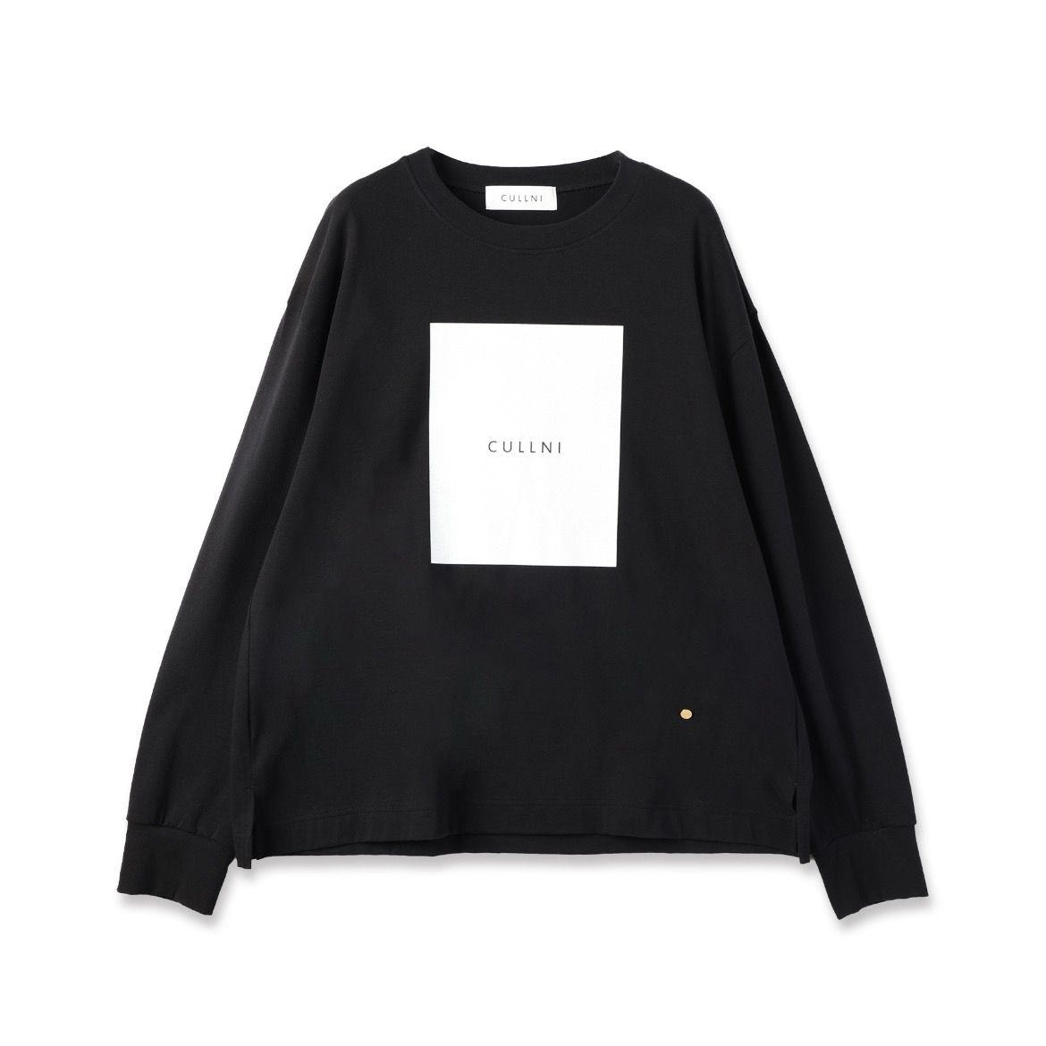 【残り一点】Cotton Jersey Box Logo Print Long Sleeve Pullover