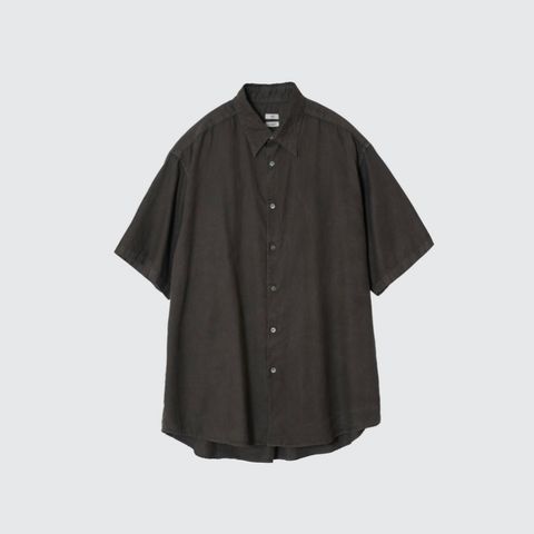 【残り一点】Cotton Silk Garment-Dyed Loosed Shirt