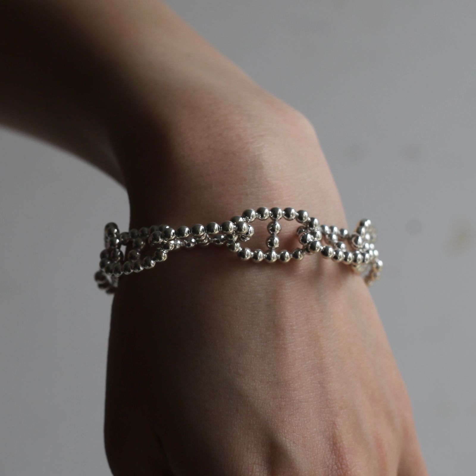 【残り一点】Ball Anchor Chain T-BAR Bracelet LARGE(13mm)