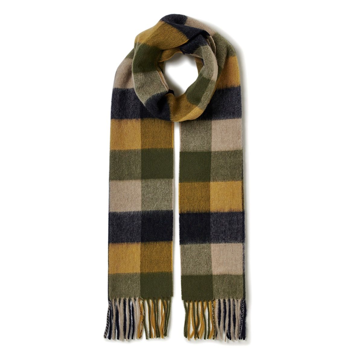 【残り一点】Lambswool Tattersall Scarf