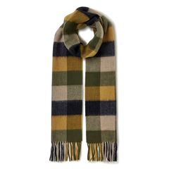 【残り一点】Lambswool Tattersall Scarf