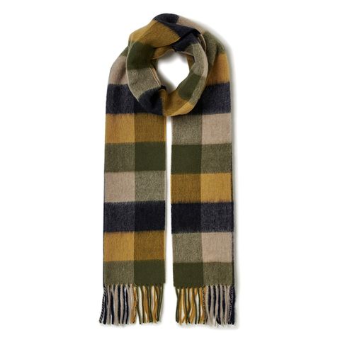 【残り一点】Lambswool Tattersall Scarf