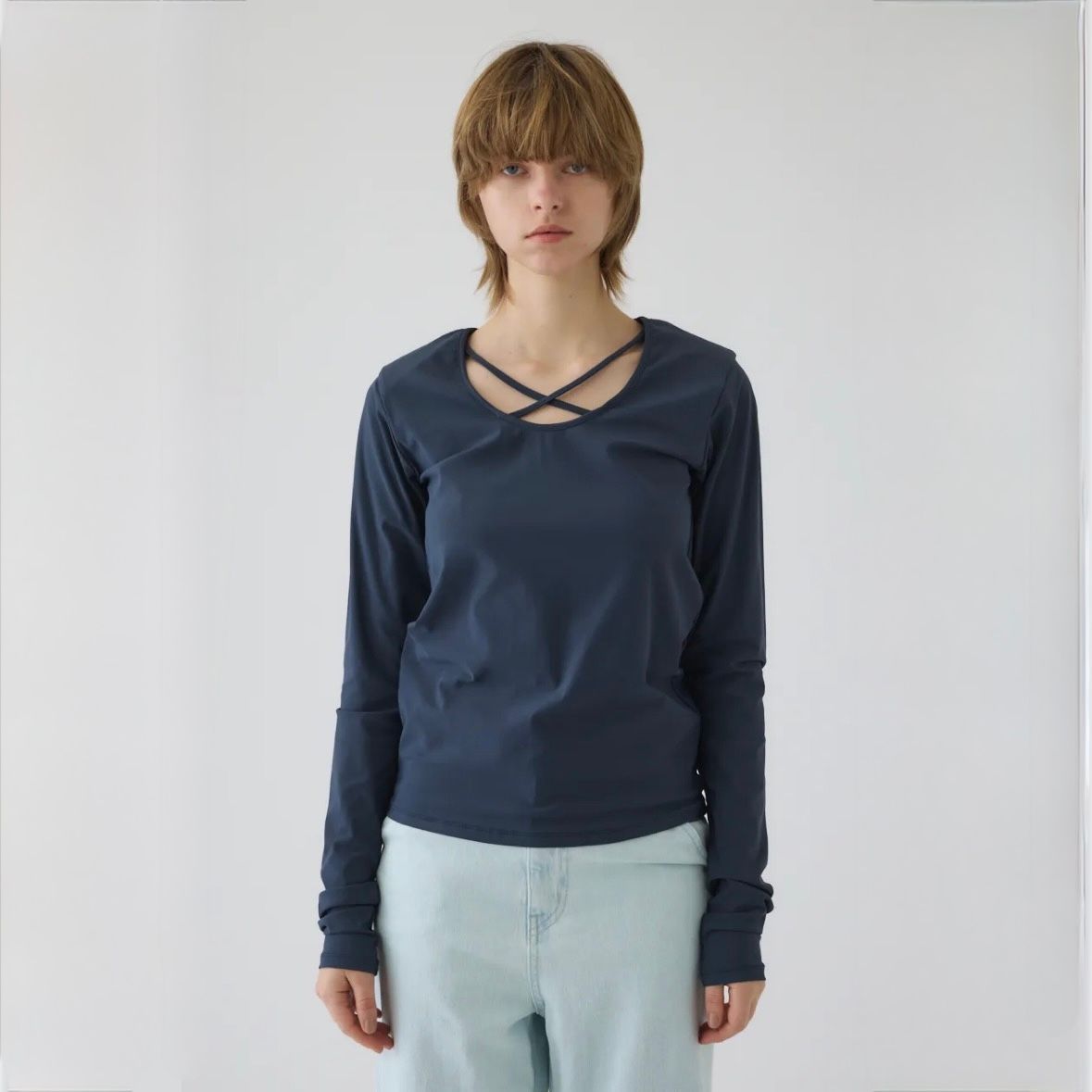 【残り一点】Cross Strap Skin Tops