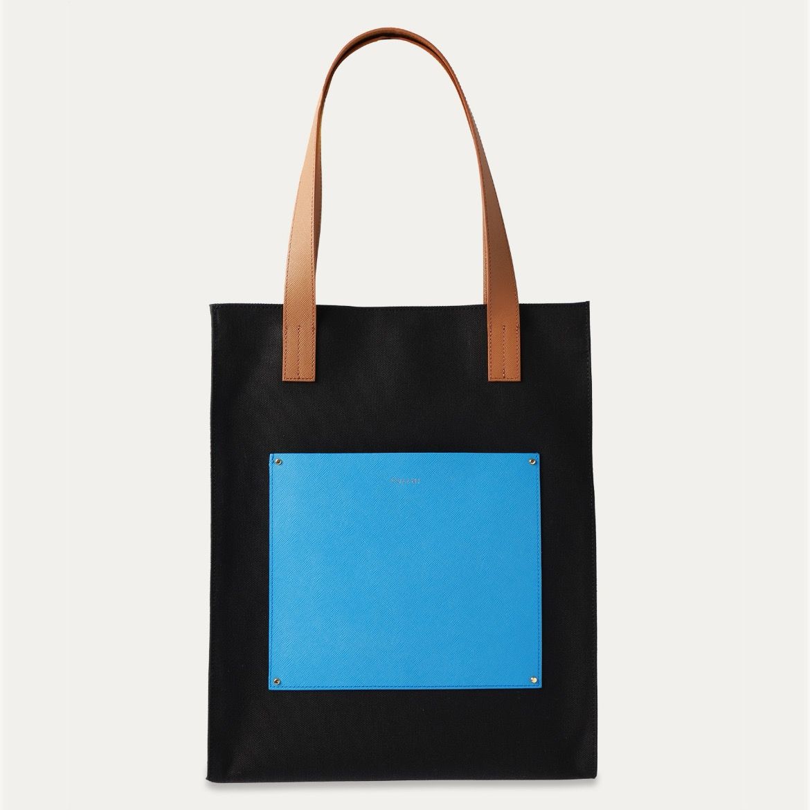 【残り一点】Leather Pocket Canvas Tote