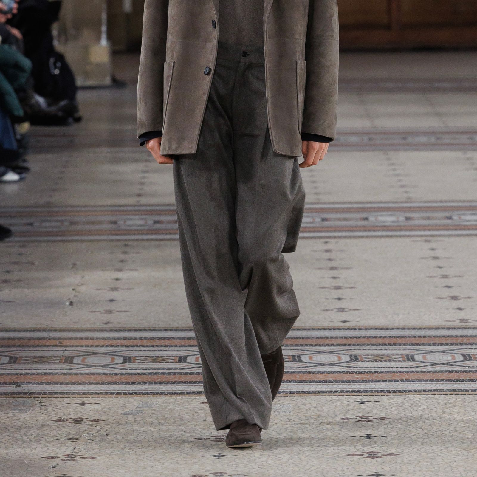 【残り一点】Wool Doeskin Long Wide Trousers