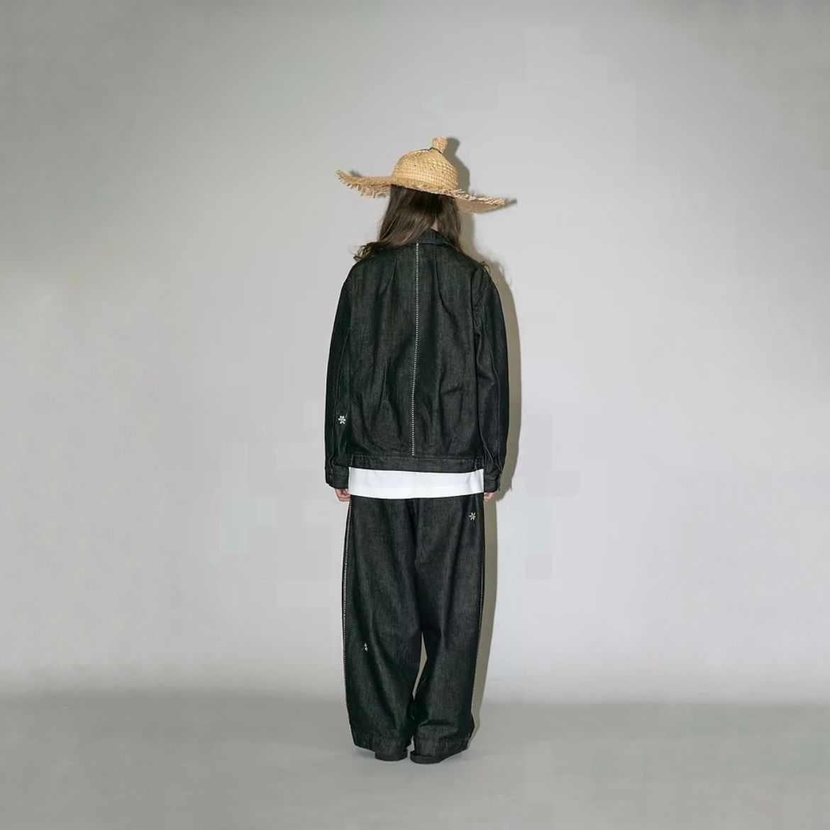 【残り一点】12.5OZデニムブルゾン(ONE WASH)